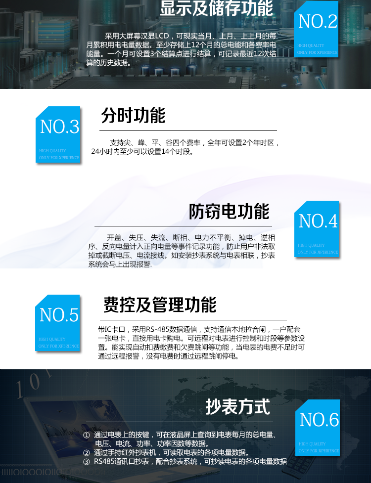 華立DDZY285C單相電能表適用場所
　　主要適用于執(zhí)行分時或階梯計費，需要通過485進行遠程抄表、遠程費控的居民用戶，或通過CPU卡介質(zhì)實現(xiàn)本地費控的居民用戶。